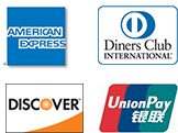 AMERICANEXPRESS、Diners Club、Discover、銀聯